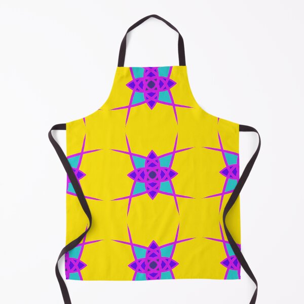 Item preview, Unique hand drawn geometric repeating pattern with yellow background - WelshDesigns designed and sold by welshdesigns.