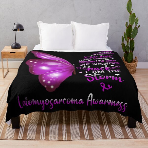 Item preview, She Whispered Back I Am The Storm Leiomyosarcoma Awareness Butterfly designed and sold by frechettee.