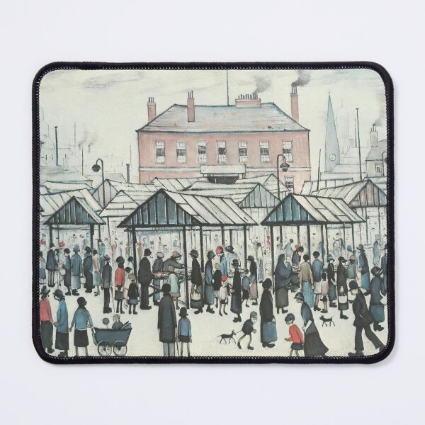 Item preview, Market Scene, Northern Town, 1939 by L S Lowry designed and sold by buzztop.