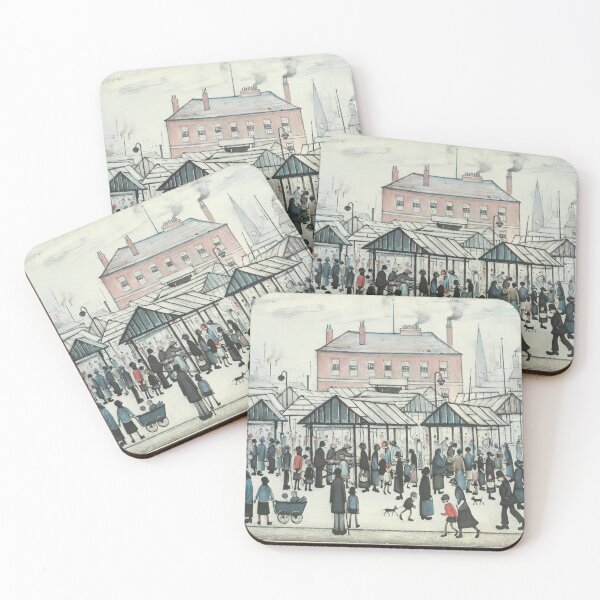 Item preview, Market Scene, Northern Town, 1939 by L S Lowry designed and sold by buzztop.