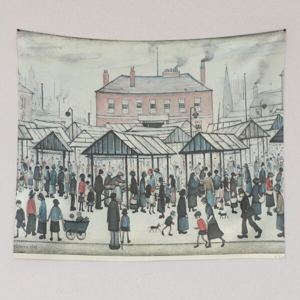 Item preview, Market Scene, Northern Town, 1939 by L S Lowry designed and sold by buzztop.