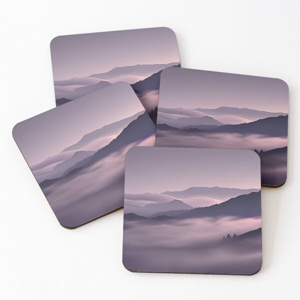 Item preview, Fog Over the Mountain in Purple Colors designed and sold by Evolvity.