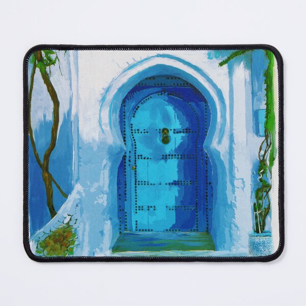 Item preview, Stunning Blue Door in Chefchaouen designed and sold by rogerstrawberry.