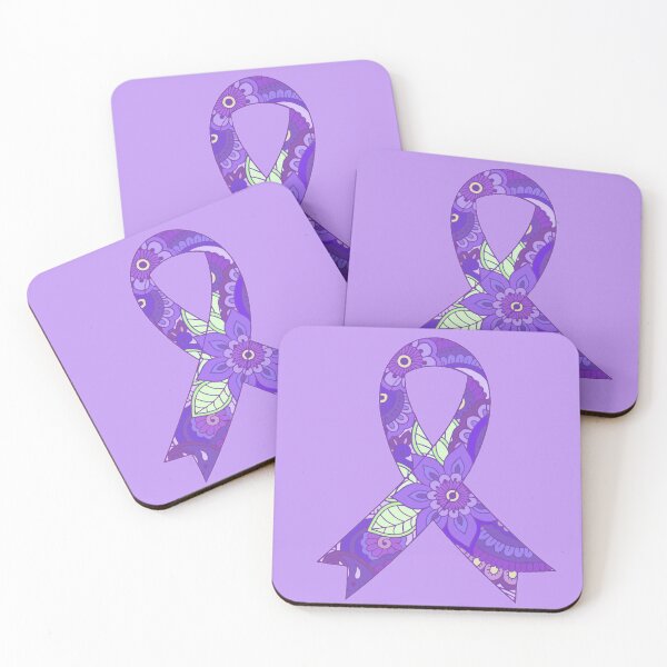 Item preview, Flower pattern Purple Awareness Ribbon designed and sold by CaitlynConnor.