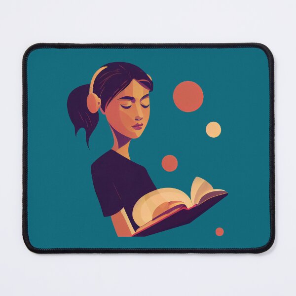 Item preview, Vector Art Girl Reading a Book designed and sold by MadSwellDesigns.