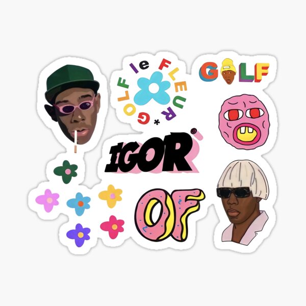 Tyler The Creator Flower Boy Igor Band Music Cover Hip Hop Rapper Stickers  Skateboard Laptop Luggage Waterproof Decals 50Pcs : : Altro