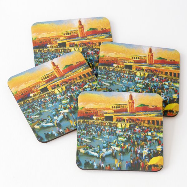 Item preview, Marrakech's Main Square at Sunset designed and sold by rogerstrawberry.
