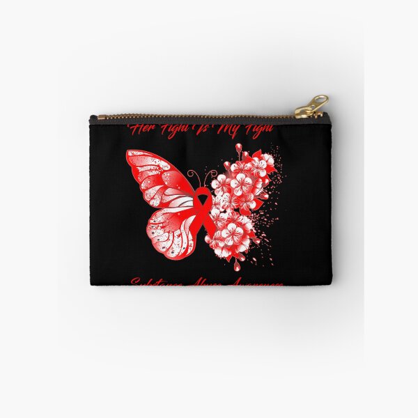 Item preview, Her Fight Is My Fight Substance Abuse Awareness Butterfly Ribbon Gifts designed and sold by Adropine.