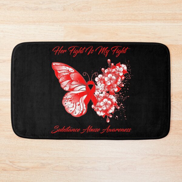 Item preview, Her Fight Is My Fight Substance Abuse Awareness Butterfly Ribbon Gifts designed and sold by Adropine.