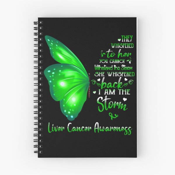 Item preview, She Whispered Back I Am The Storm Liver Cancer Awareness Butterfly designed and sold by frechettee.