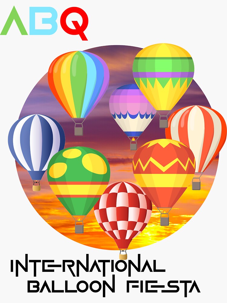 "Albuquerque International Balloon Fiesta" Sticker for Sale by Laadel