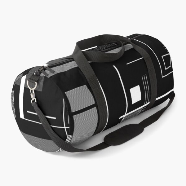 A Simple B & W Duffle Bag