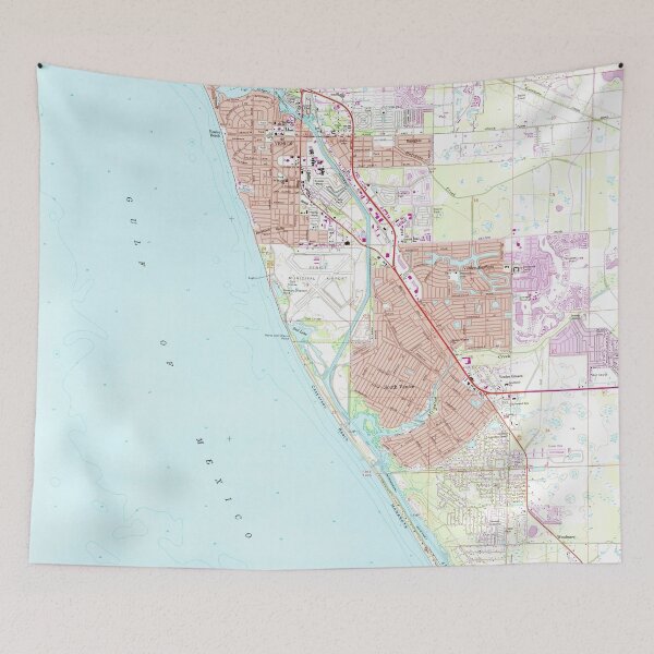 Item preview, Venice Florida Map (1973)  designed and sold by BravuraMedia.