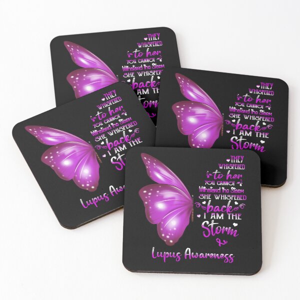 Item preview, She Whispered Back I Am The Storm Lupus Awareness Butterfly designed and sold by frechettee.