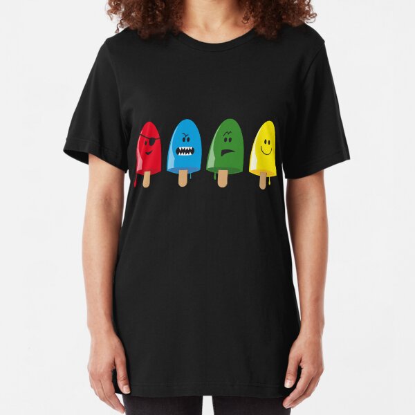Emotional Range of Popsicles Slim Fit T-Shirt