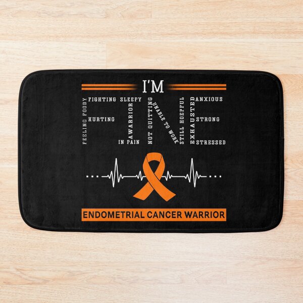Item preview, I'm Fine Endometrial Cancer Warrior Support Endometrial Cancer Awareness Gifts designed and sold by rechardtee.