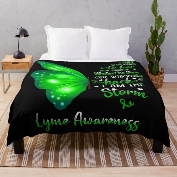 Item preview, She Whispered Back I Am The Storm Lyme Awareness Butterfly designed and sold by frechettee.