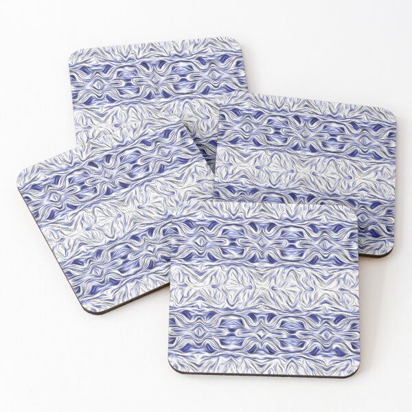 Item preview, White and Blue Botanical Lace designed and sold by fatenanwar.