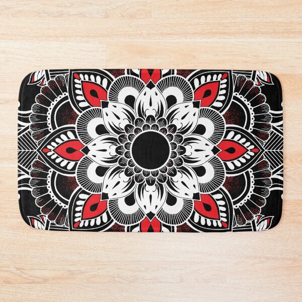 Item preview, Red and White Mandala designed and sold by edenjoy-designs.