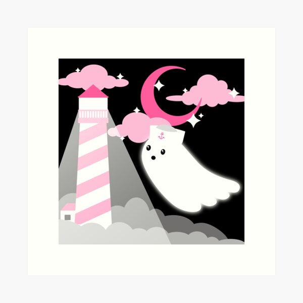 Ghost Lighthouse Art Print