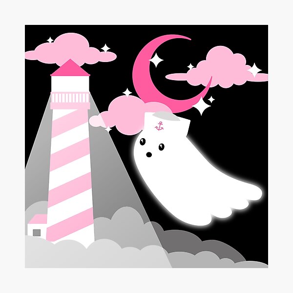 Ghost Lighthouse Photographic Print