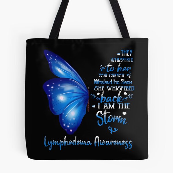 Item preview, She Whispered Back I Am The Storm Lymphedema Awareness Butterfly designed and sold by frechettee.