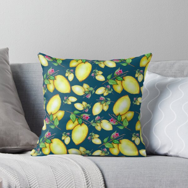 Item preview, Fresh Amalfi Lemons - Teal designed and sold by Lupita  Blu.