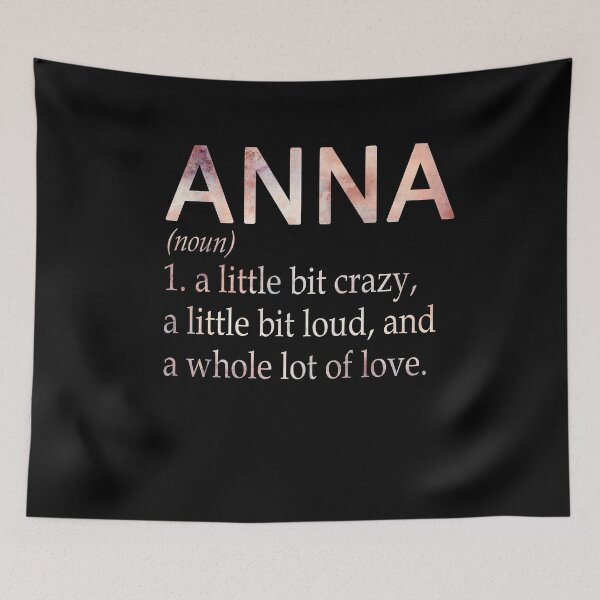 Artikelvorschau, Definition des Mädchennamens Anna entworfen und verkauft von Alexmdast.
