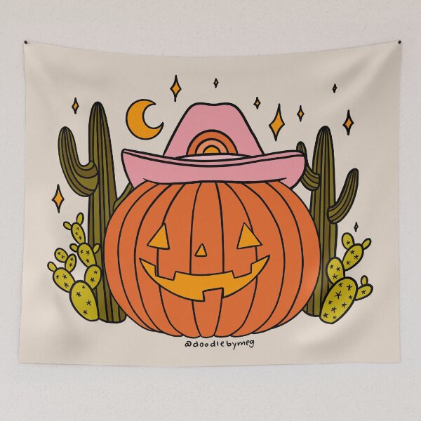 Item preview, Cowboy Pumpkin designed and sold by doodlebymeg.