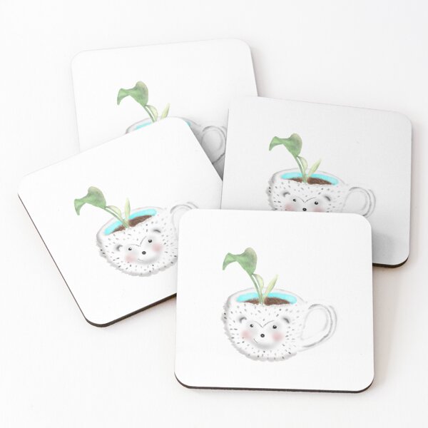 Artikelvorschau, Niedlicher Stachelschwein Pothos Becher-Aufkleber entworfen und verkauft von RegalitosParaTi.