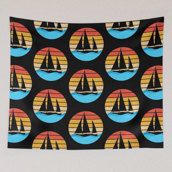 Item preview, Sailing Sailboat Retro Vintage Gift designed and sold by lloyd68.