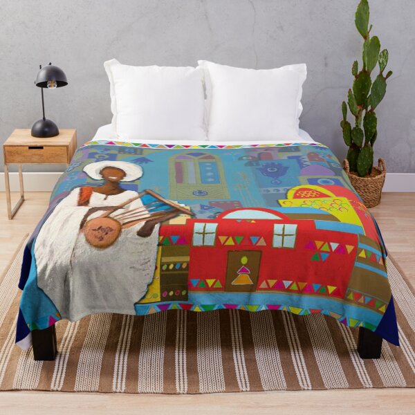 Item preview, Nubian man- Nubian house- colorful- oriental motifs- wonderful designed and sold by karima-eldeeb.