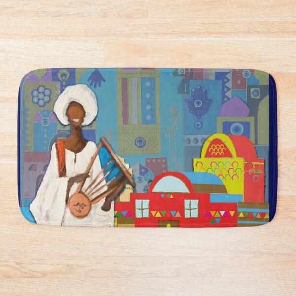 Item preview, Nubian man- Nubian house- colorful- oriental motifs- wonderful designed and sold by karima-eldeeb.