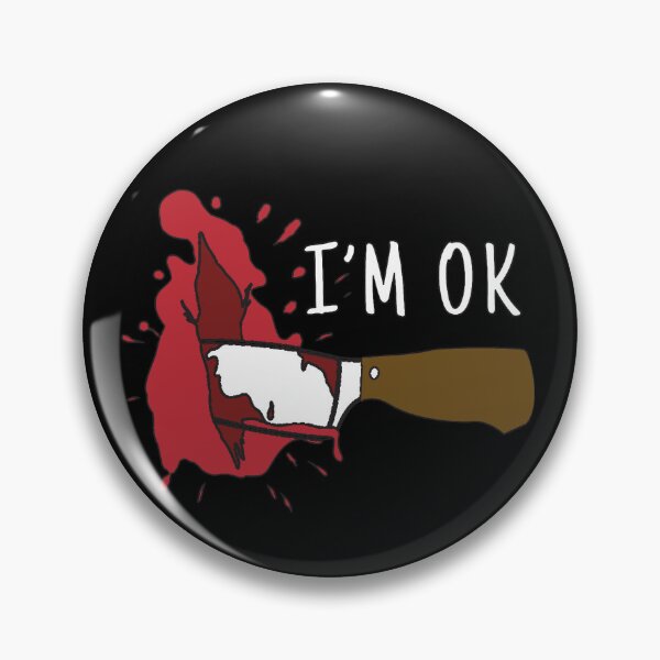 Item preview, Im Ok Blood Splatter And Bloody Hand Print Halloween Fun designed and sold by Countrysmart.