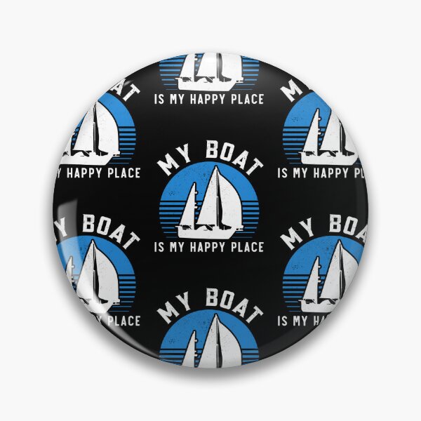 Item preview, Sailing Sailboat Retro Vintage My Boat Is My Happy Place designed and sold by lloyd68.