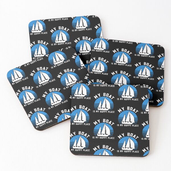 Item preview, Sailing Sailboat Retro Vintage My Boat Is My Happy Place designed and sold by lloyd68.