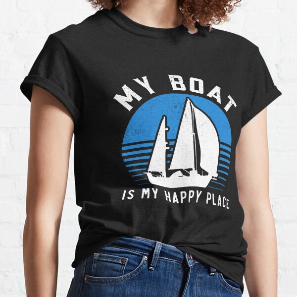 Id Rather Be Sailing Shirt Funny Boat Sail Gifts T-Shirt-PL