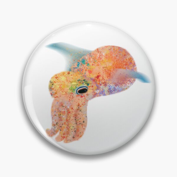 Item preview, Hawaiian Bobtail Squid Illustration Sticker designed and sold by RegalitosParaTi.