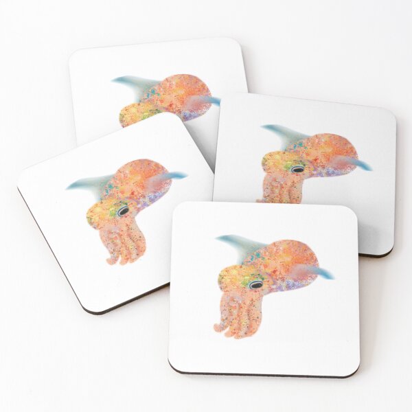 Item preview, Hawaiian Bobtail Squid Illustration Sticker designed and sold by RegalitosParaTi.