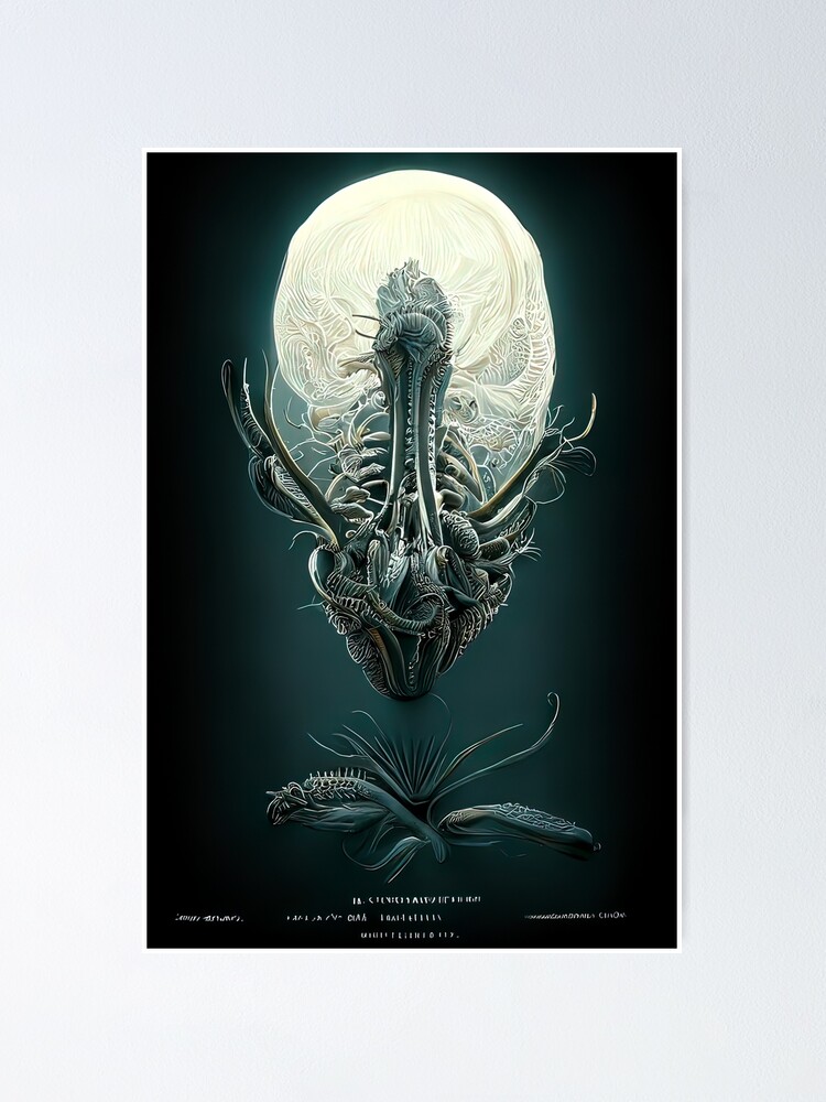 "Xenomorph Art 80s " Poster for Sale by AICustomArt Redbubble