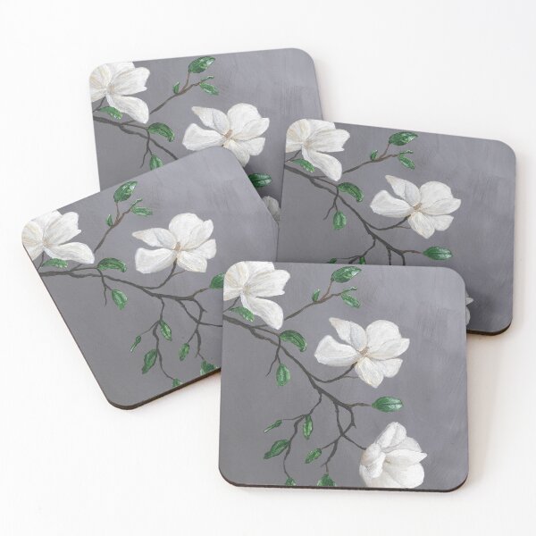 Item preview, White Flowers on a Branch designed and sold by ReneeDixonArt.