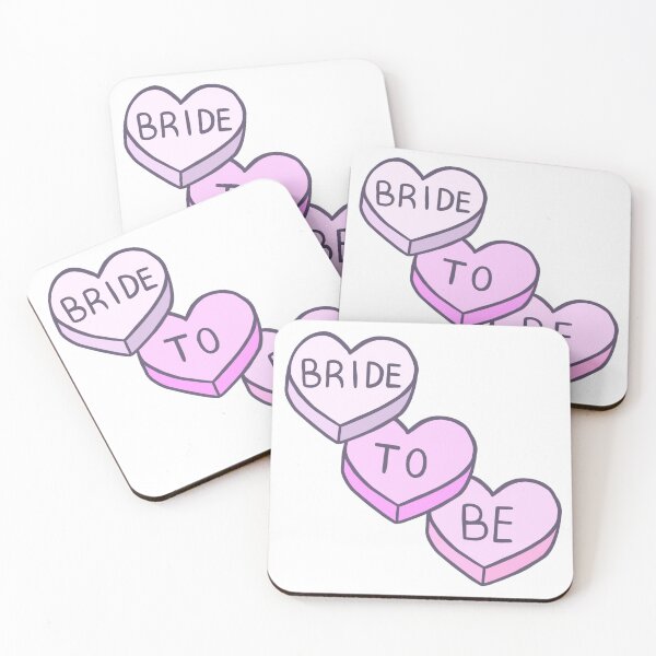 Item preview, Bride to be - pastel love hearts  designed and sold by littlethistle.