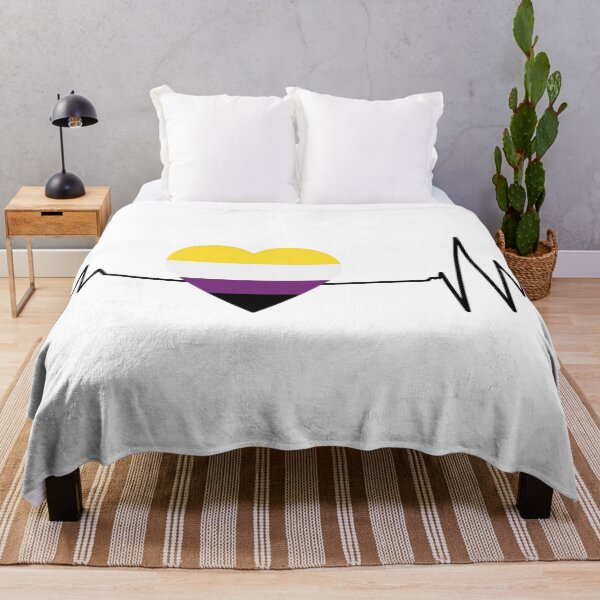 Item preview, Nonbinary Pride Heartbeat designed and sold by KayArtandPencil.