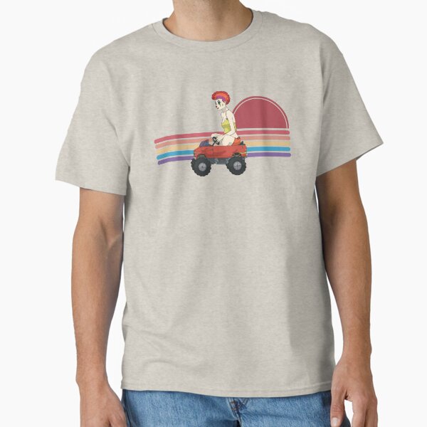 Item preview, Cute Clown Girl Driving a Mini Car - Retro Sunset designed and sold by Chubuter.