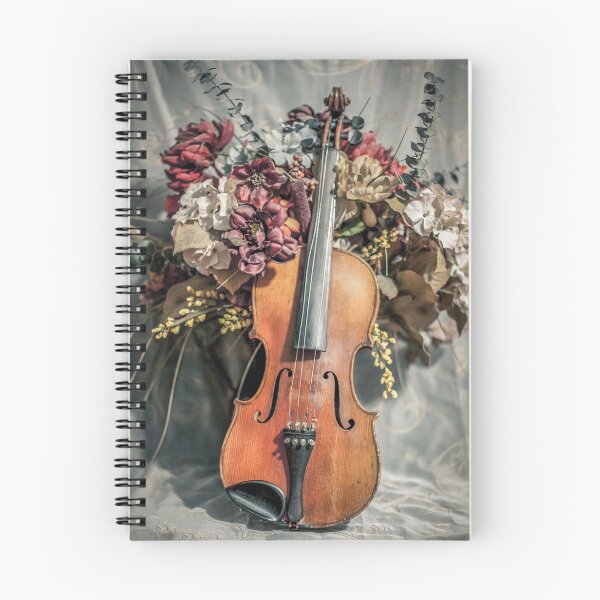 Item preview, Old Violin and flowers designed and sold by Chellie Bock.