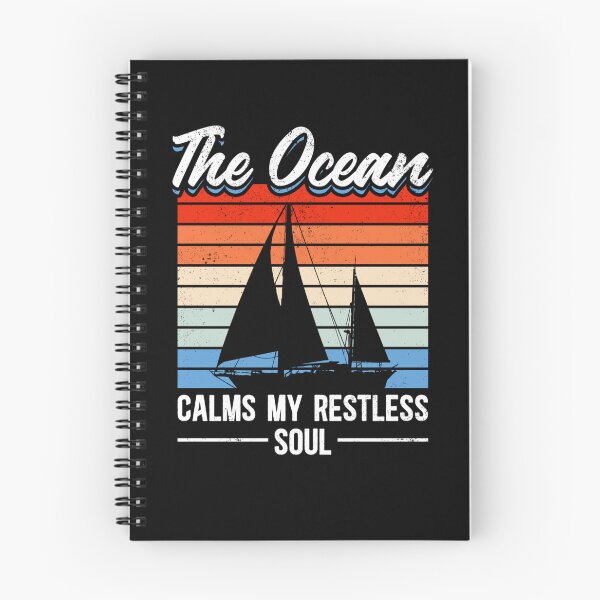 Item preview, Sailing Sailboat Retro Vintage The Ocean Calms Restless Soul designed and sold by lloyd68.