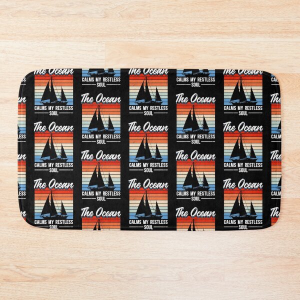 Item preview, Sailing Sailboat Retro Vintage The Ocean Calms Restless Soul designed and sold by lloyd68.