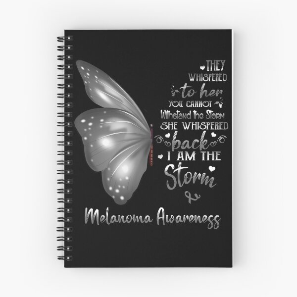 Item preview, She Whispered Back I Am The Storm Melanoma Awareness Butterfly designed and sold by frechettee.