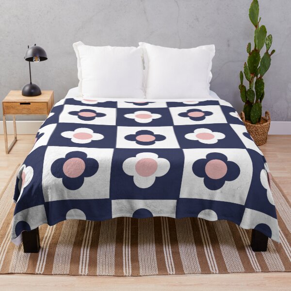Item preview, Iconic Retro Floral Checkered Pattern designed and sold by Deutschic.