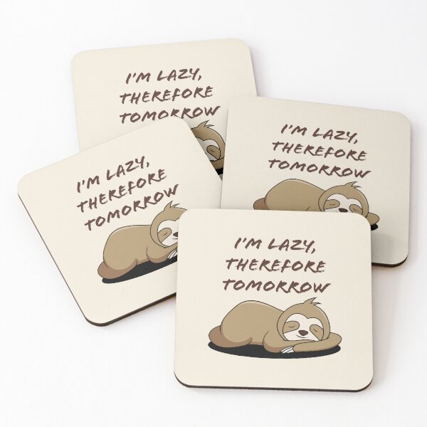 Item preview, I'm lazy, therefore tomorrow. designed and sold by a-journey.
